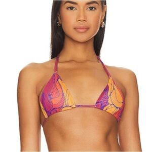 Gonza Triangle String Bikini Top in Violeta 3024